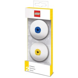 Lego Eraser Pack - Blue and Yellow
