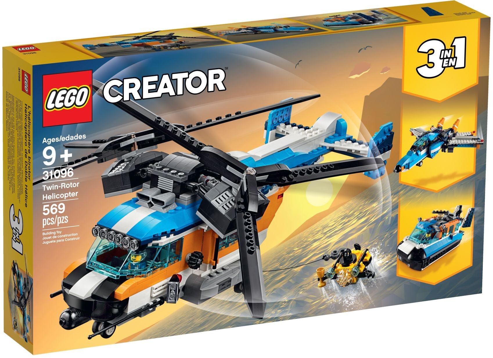 Lego Creator 31096 Twin Rotor Helicopter - new blackhawk helicopter first gameplay roblox