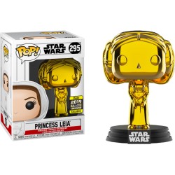 Funko Pop! Star Wars 295: Princess Leia Gold Chrome (2019 Galactic Convention) (Exclusive)
