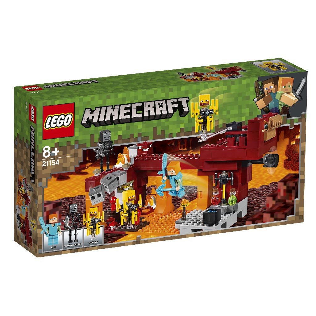 Lego Minecraft 21154 The Blaze Bridge - blaze rod roblox