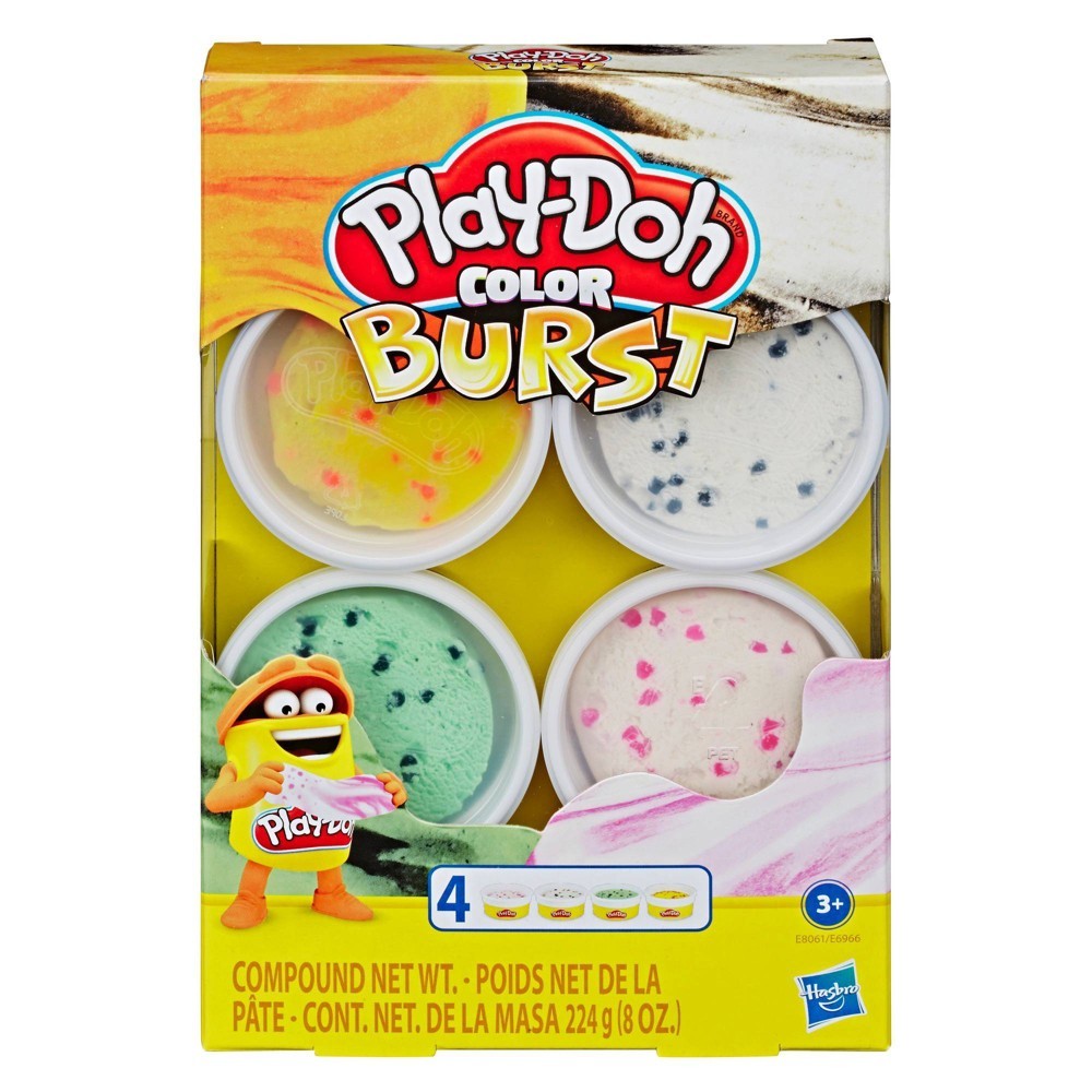 4 colors play doh