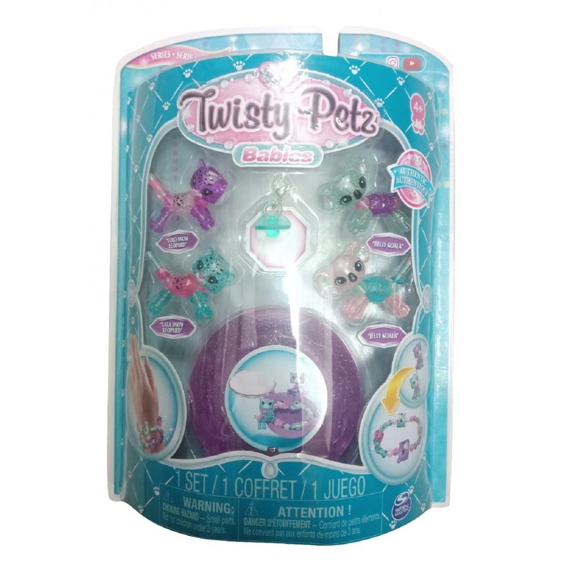 Twisty Petz S3 Babies Lolo And Lala Snow Leopard Collectible - animal print colection snow lepord roblox