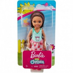Barbie Club Chelsea Doll - Brunette Girl with Tiger Blouse