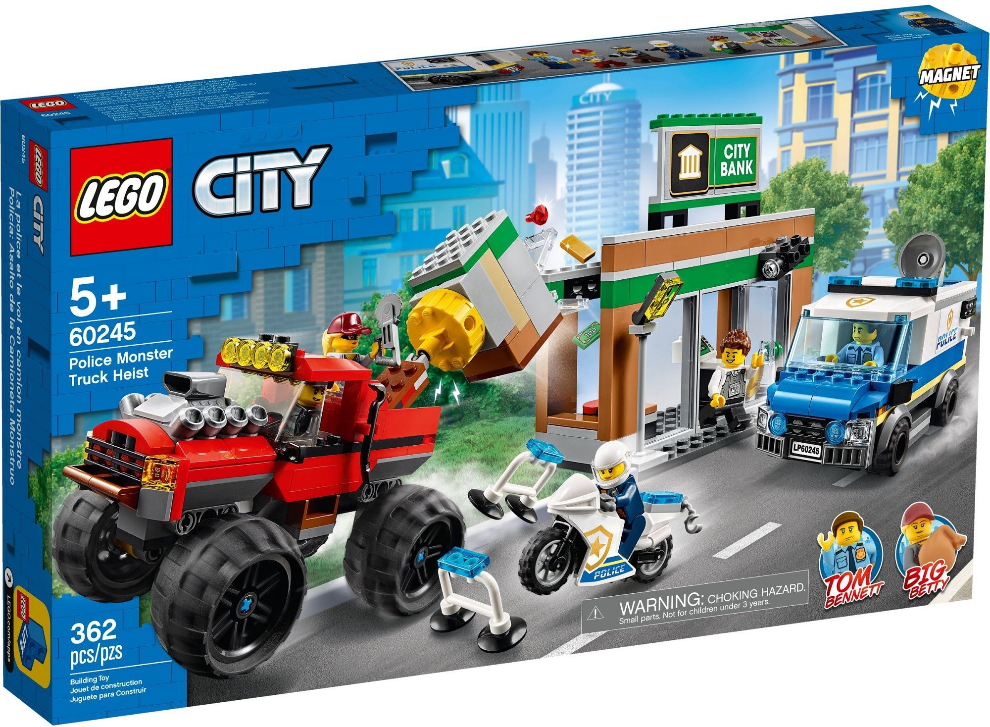 Lego City Police 60245 Police Monster Truck Heist - roblox bank heist toy