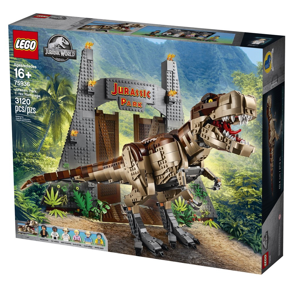 Lego Jurassic World 75936 Jurassic Park T Rex Rampage - dino rampage roblox