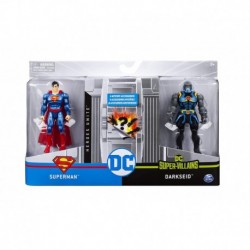 DC Comics 4-Inch Battle Action Figure 2 Pack - S1 V1 M2 Superman vs Darkside