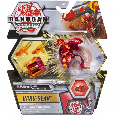 Bakugan Armored Alliance DX and Baku Gear Pack 01 -Dragonoid V2 Red