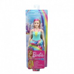 Barbie Dreamtopia Princess Doll Blonde with Pink Hairstreak, Curvy
