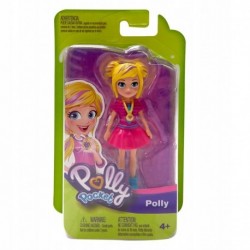 Polly Pocket and Friends Figure - Polly Yellow Skirt With Blue Dot