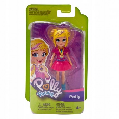 Polly Pocket and Friends Figure - Polly Yellow Skirt With Blue Dot