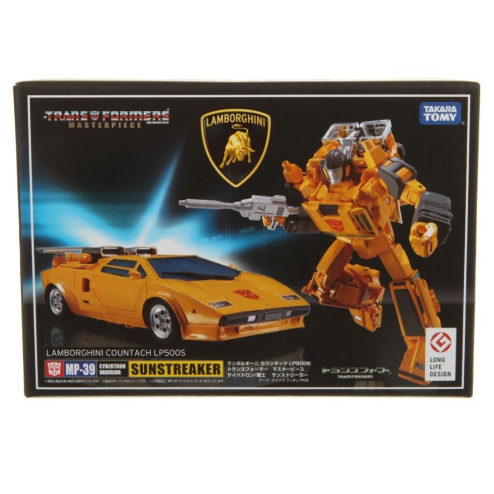 Transformers Masterpiece MP39 Sunstreaker Lamborghini Countach LP500S Figure Toy 