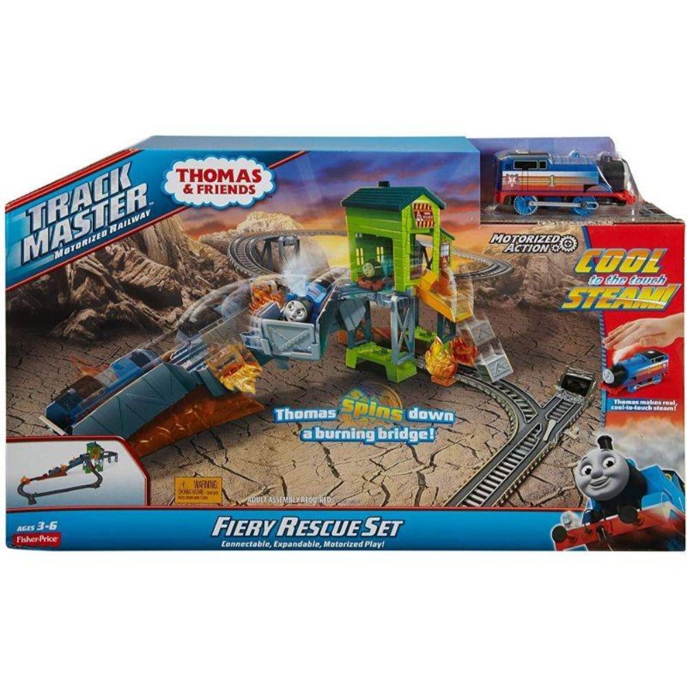 thomas trackmaster fiery rescue set