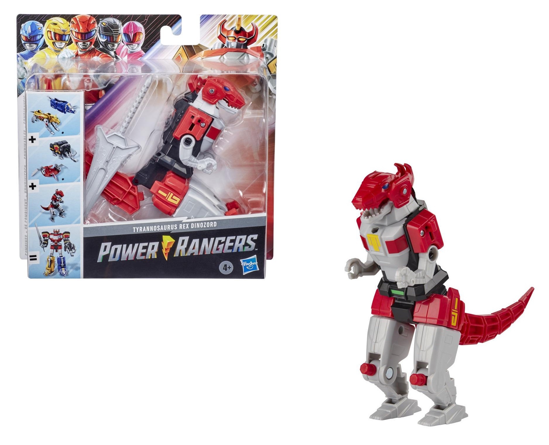 Power Rangers Mighty Morphin Tyrannosaurus Rex Dinozord Toy Red Ranger 