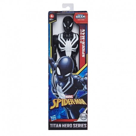 Marvel Spider-Man: Titan Hero Series Villains Black Suit Spider-Man 12-Inch-Scale Super Hero Action Figure