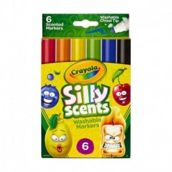Crayola 6 Colors Washable Silly Scents Markers