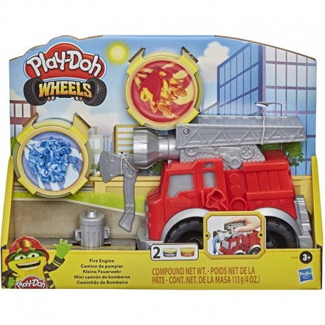 Play-Doh Wheels Fire Engine Playset with 2 Non-Toxic Modeling Compound Cans Including Water and Fire Colors