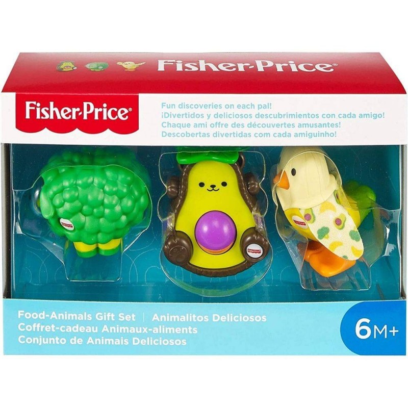 Fisher-Price Food Animals Gift Set 3 Take-Along Baby Toys