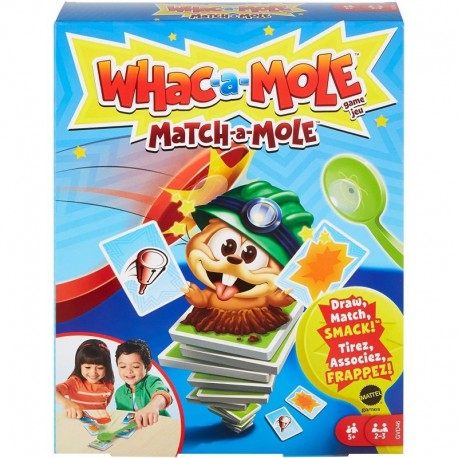 Whac-A-Mole Match-A-Mole Kids Card Matching Game with Mole Smackers