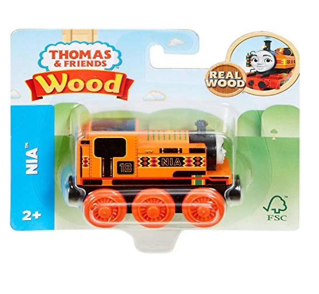 Fisher-Price Thomas and Friends Wood Nia Train Wooden Railway New