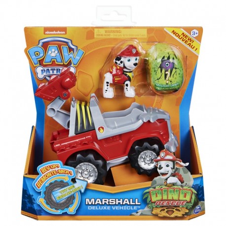Paw Patrol Dino Rescue Deluxe Rev Up Vehicle Marshall