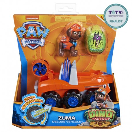 Paw Patrol Dino Rescue Deluxe Rev Up Vehicle Zuma