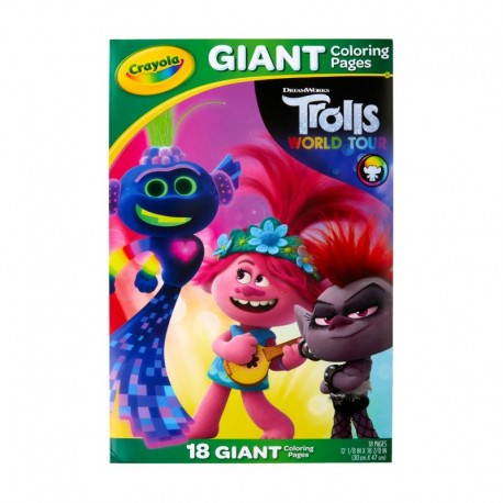 Crayola Trolls 2 Giant Coloring Pages