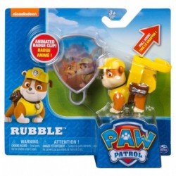 Paw Patrol Action Pack Pup & Badge - Rubble