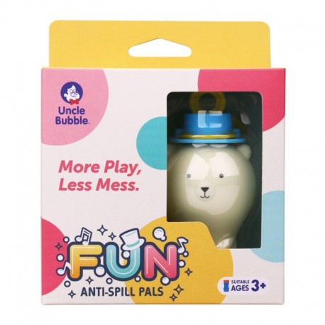 Uncle Bubble Fun Anti-Spill Bear Spill-Resistant White