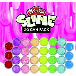 Play-Doh Slime Mega Pack - 30 Tubs of Non-Toxic Slime Compound - Rainbow Colours