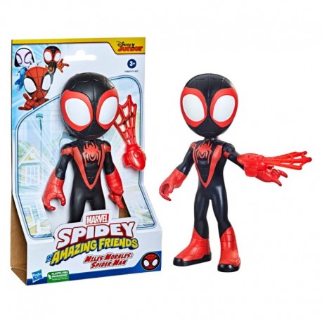 Marvel Spidey and His Amazing Friends Supersized Miles Morales: Spider-Man 9-inch Action Figure