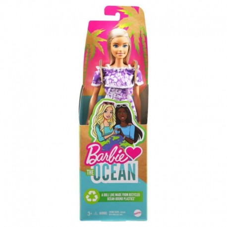 Barbie Malibu 50Th Doll The Ocean Purple Flower Dress