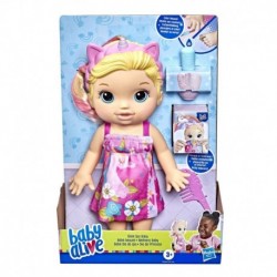 Baby Alive Glam Spa Baby Doll, Unicorn, Color Reveal Nails and Makeup, Blonde Hair