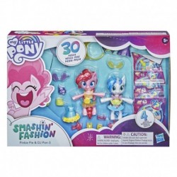 My Little Pony Smashin' Fashion Party 2-Pack, Pinkie Pie and DJ Pon-3 Poseable Figures with Toy Accessories