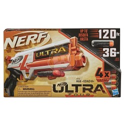 Nerf Ultra Four Dart Blaster - 4 Nerf Ultra Darts, Single-Shot Blasting, Compatible Only with Nerf Ultra Darts