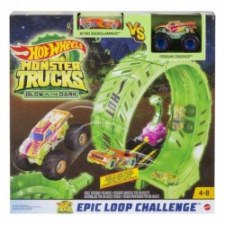 Hot Wheels Monster Trucks Glow-In-The Dark Epic Loop Challenge Playset