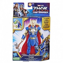 Marvel Studios' Thor: Love and Thunder Thor Toy, 6-Inch-Scale Deluxe Figure with Action Feature