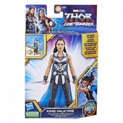 Marvel Studios' Thor: Love and Thunder King Valkyrie Toy, 6-Inch-Scale Deluxe Figure with Action Feature