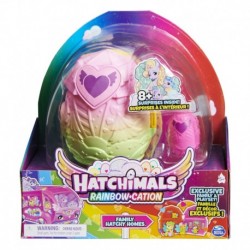 Hatchimals CollEGGtibles Rainbow-cation Family Hatchy Home Playset
