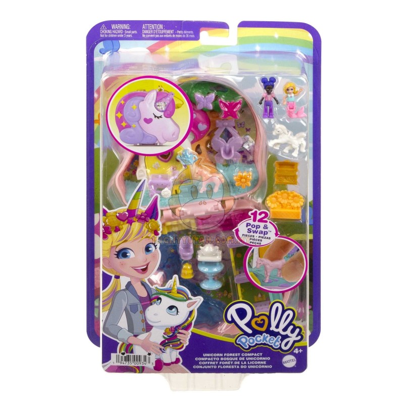 polly pocket unicorn compact