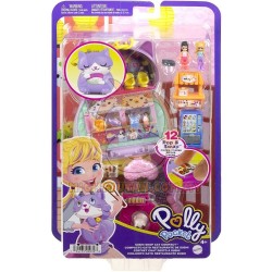Polly Pocket Zen Cat Restaurant Compact Playset With 2 Dolls & 12 Accessories