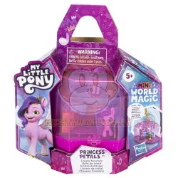 My Little Pony Mini World Magic Crystal Keychain Princess Pipp Petals Toy - Portable Playset, Accessories