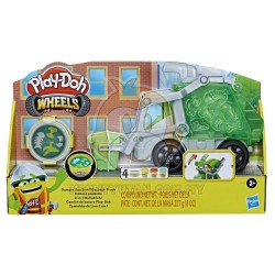 Play-Doh Wheels Dumpin' Fun 2-in-1 Garbage Truck with Garbage Compound and 3 Cans