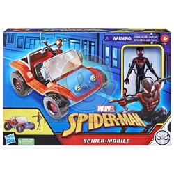 Marvel Spider-Man Spider-Mobile 6-Inch-Scale Vehicle and Miles Morales Action Figure