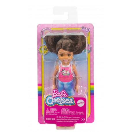 Barbie Chelsea Doll (6-Inch Brunette) Wearing Sparkly Skirt
