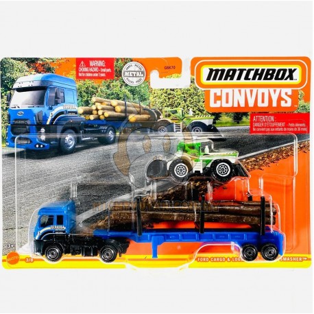 Matchbox Convoys Ford Cargo with Logger Bed & Dirt Smasher
