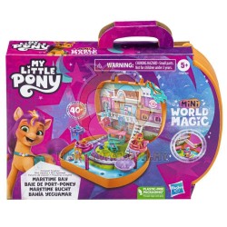 My Little Pony Mini World Magic Compact Creation Maretime Bay Toy - Portable Playset, Sunny Starscout Pony