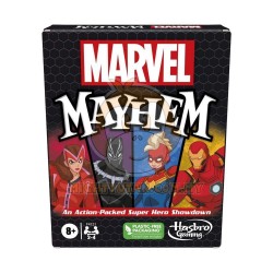 Marvel Mayhem Card Game, Featuring Marvel Super Heroes, Fun Family Game