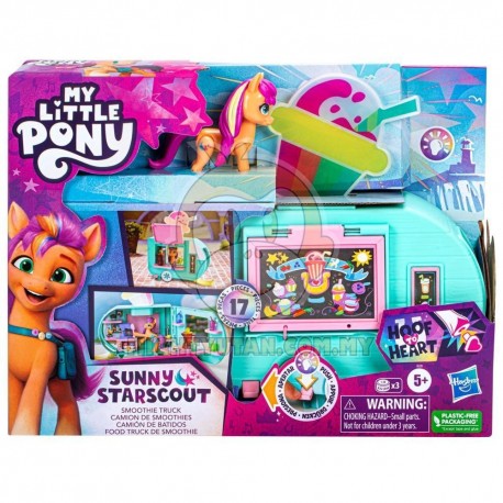 My Little Pony Toys Sunny Starscout Smoothie Truck Doll, Kids Playset Toys for Girls, Boys