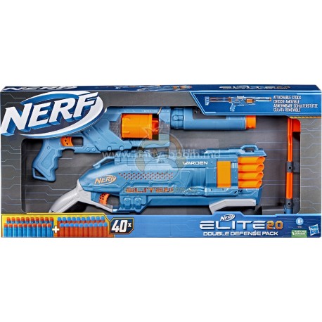 Nerf Elite 2.0 Double Defense Pack Blasters and Darts Set