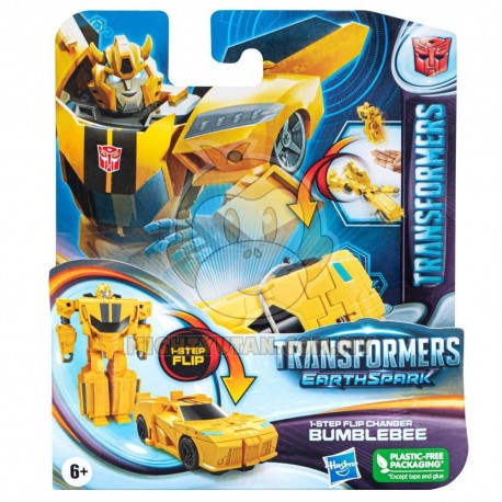 Transformers Earthspark 1-Step Flip Changer Bumblebee Action Figure